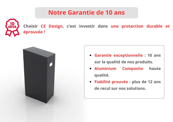 Cache-extincteur CE Design garantie 10 ans